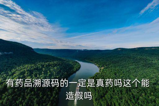 有藥品溯源碼的一定是真藥嗎這個能 造假嗎