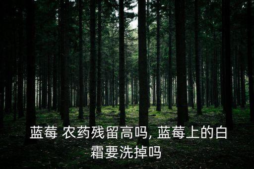 藍莓用什么農藥最好,藍莓和什么搭配最好