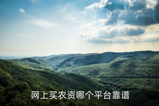 網上買農資哪個平臺靠譜