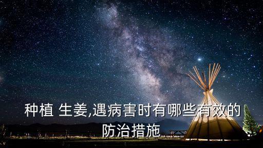 生姜種植需要什么農藥