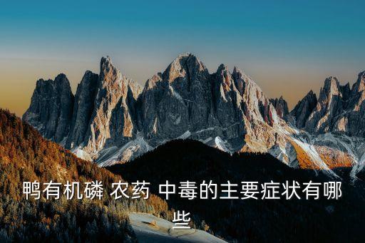 農藥中毒的鴨子吃什么好,喝農藥中毒后適合吃什么食物