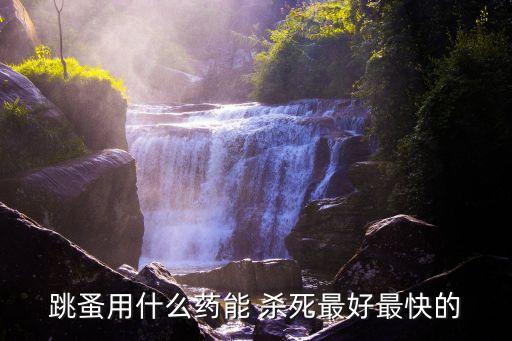 什么農(nóng)藥跳騷怎么徹底殺死