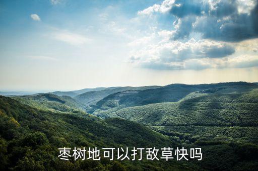 棗樹地可以打敵草快嗎