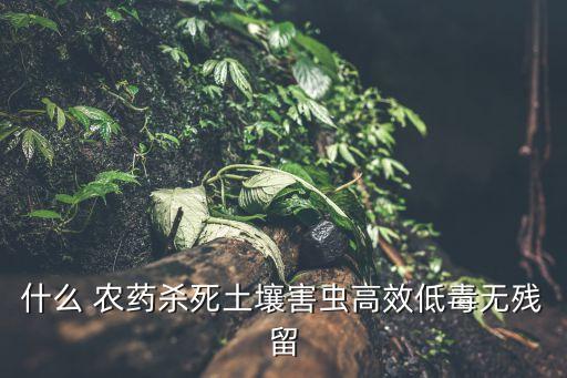 什么農(nóng)藥除草和除蟲最好,用什么農(nóng)藥除草最好