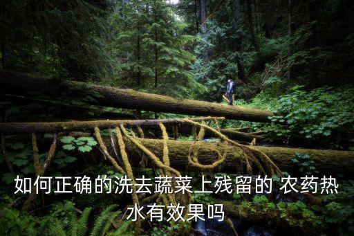 如何正確的洗去蔬菜上殘留的 農藥熱水有效果嗎