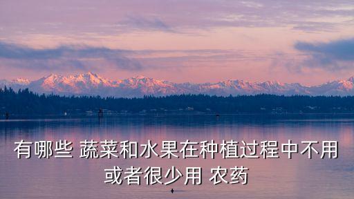 有哪些 蔬菜和水果在種植過程中不用或者很少用 農藥