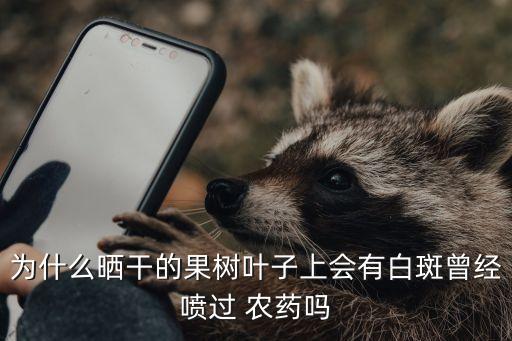 農藥為什么會有白色的