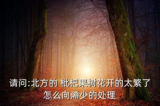 枇杷花謝了打什么農藥