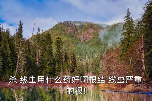 殺 線蟲用什么藥好啊根結 線蟲嚴重的很!