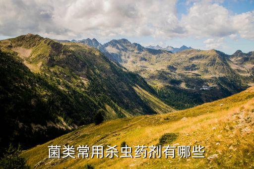 菌類常用殺蟲藥劑有哪些