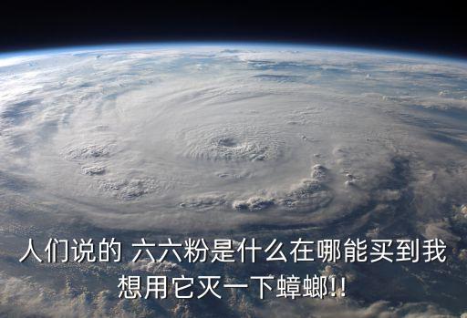 人們說的 六六粉是什么在哪能買到我想用它滅一下蟑螂!!