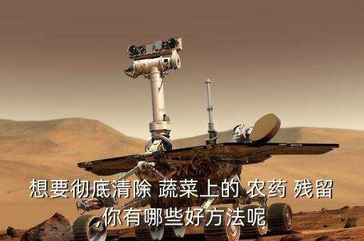 蔬菜農藥殘留用什么水泡