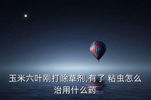 玉米六葉剛打除草劑,有了 粘蟲怎么治用什么藥