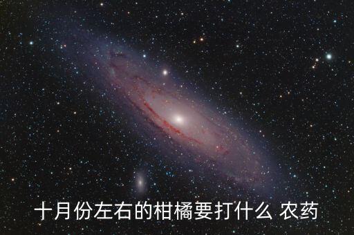 桔子能用什么農藥,現在桔子打什么農藥