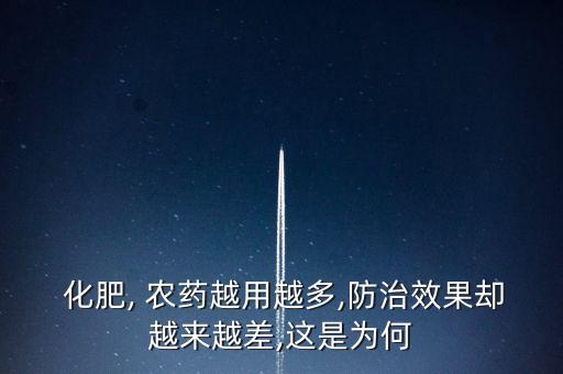 為什么要化肥農藥減量,化肥農藥減量增效工作總結