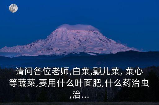 菜心噴什么農(nóng)藥好,菜心蟲(chóng)噴什么