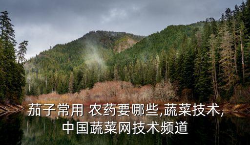 用什么農藥茄子有光澤,茄子一般打什么農藥