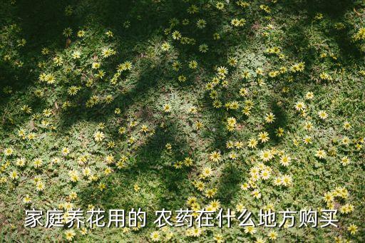 家庭養花用的 農藥在什么地方購買