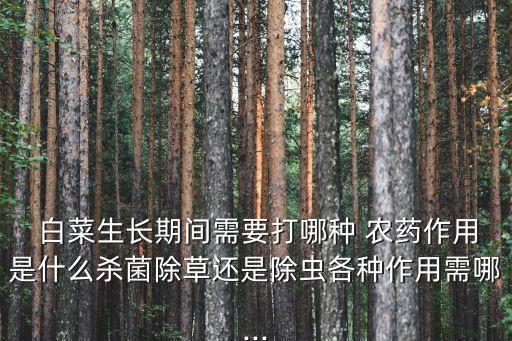 白菜生蟲噴什么農藥,白菜治蟲用什么藥最有效