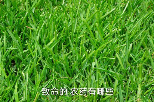 什么農(nóng)藥牛羊吃了就致命,喝什么農(nóng)藥最致命