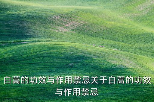 治白蒿用什么農藥,白蒿的功效治什么