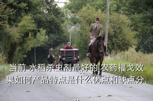 當前 水稻殺蟲劑最好的 農藥福戈效果如何產品特點是什么優點和缺點分...