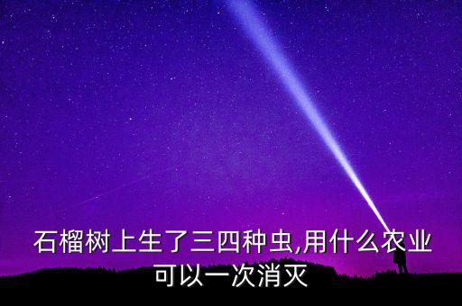 石榴樹要用什么農藥殺蟲,石榴用什么農藥保果