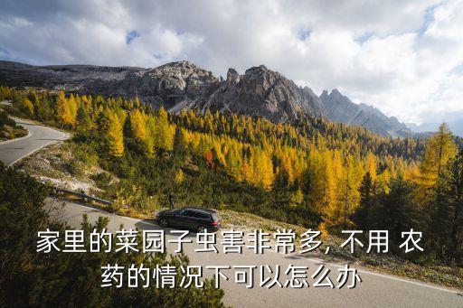 家里的菜園子蟲害非常多, 不用 農藥的情況下可以怎么辦