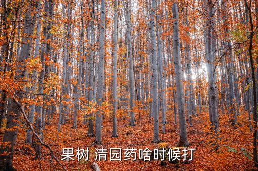 秋天清園用什么農藥好使,清園打什么農藥效果好