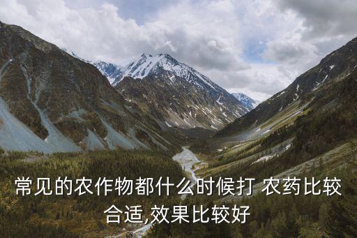 農藥什么時聞打最好,農藥空氣聞多了有什么后果