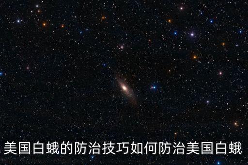 美國白蛾的防治技巧如何防治美國白蛾