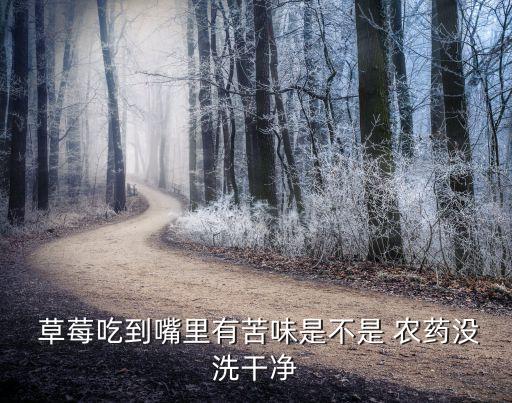 為什么草莓有股農藥味道,草莓為什么打那么多農藥