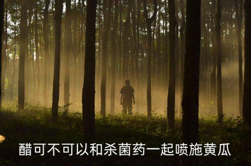 醋可不可以和殺菌藥一起噴施黃瓜