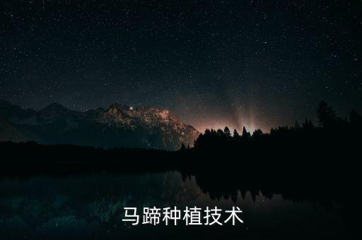 馬蹄苗打什么農藥好,種馬蹄用什么農藥大個呢