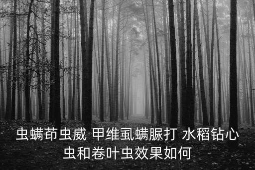 水稻葉蟲用什么農藥好,水稻最后一次打什么農藥