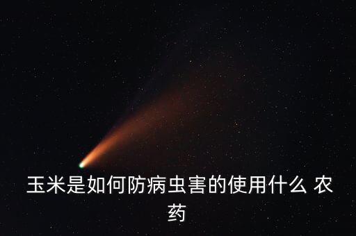 玉米是如何防病蟲害的使用什么 農(nóng)藥