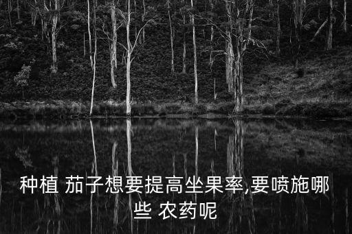 種植 茄子想要提高坐果率,要噴施哪些 農(nóng)藥呢