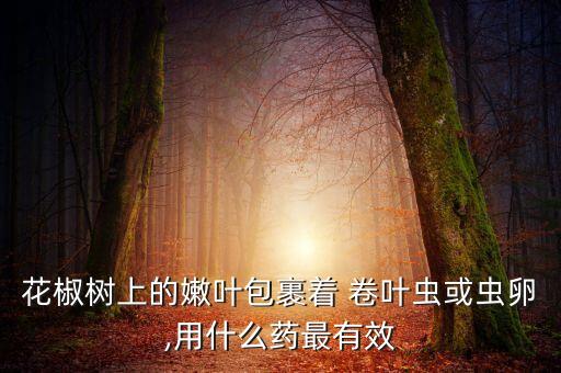 花椒樹上的嫩葉包裹著 卷葉蟲或蟲卵,用什么藥最有效