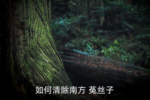 如何清除南方 菟絲子