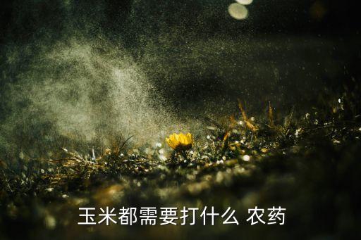  玉米都需要打什么 農藥