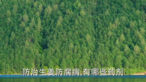 防治生姜防腐病,有哪些藥劑