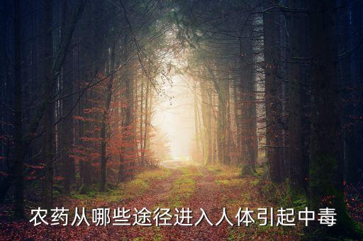 農藥對人有什么毒性,什么農藥毒性強死得快