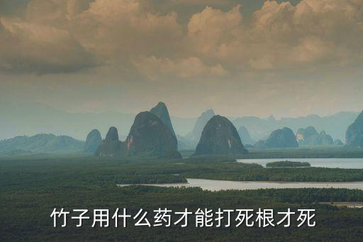 什么農藥專殺竹子和樹木,專殺竹子的農藥