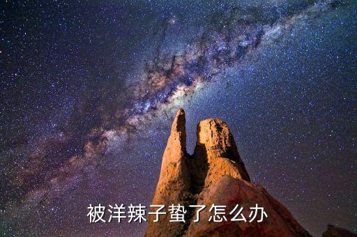 被洋辣子蟄了怎么辦