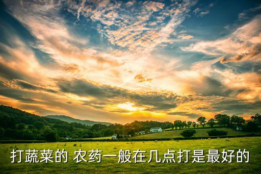 農藥什么時間打好,什么水果不用打農藥