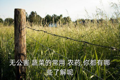 ,有機蔬菜用什么農藥好