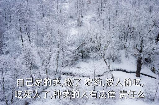 打農(nóng)藥有什么責(zé)任,蔬菜打農(nóng)藥什么時(shí)間好