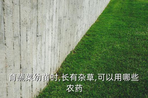 育蔬菜幼苗時,長有雜草,可以用哪些 農藥