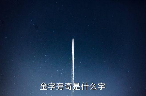 金字旁奇是什么字