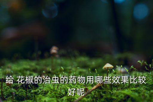 給 花椒的治蟲(chóng)的藥物用哪些效果比較好呢